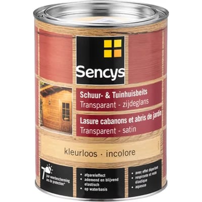 Sencys Tuinhoutbeits Tuinhuis En Schutting Transparant Kleurloos 2,5l