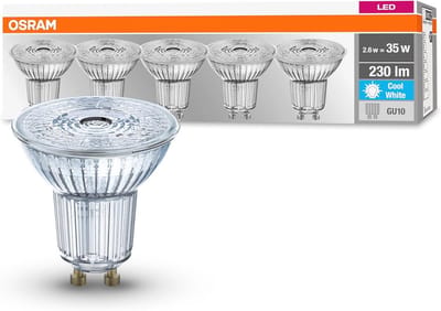 LED reflector lamp GU10 | Cool white 4000K | 2.60W | Energy class A++