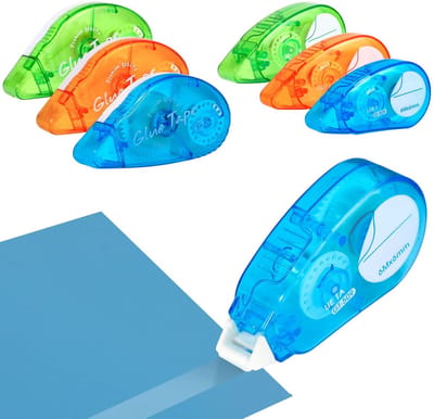 Dailygoods - 6 Stuks Dubbelzijdig Plakband op Roller