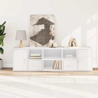 Vidaxl Hoekkast, Wit, 160X40X45 Cm, Materiaal Houtvezelplaat