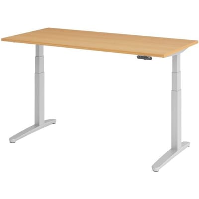 XBHM 16 SS | Bureau - Beuken 160 x 80 Tafelhoogte I Elektrisch in hoogte verstelbaar