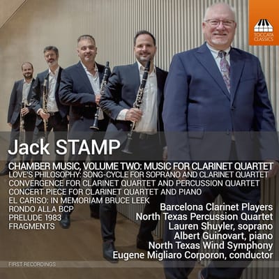 Barcelona Clarinet Players, North Texas Percussion Quartet, Lauren Shuyler, Albert Guinovart, North Texas Wind Symphony, Eugene Corporon - Stamp: Chamber Music, Volume Two: Music For Clarinet Quartet (CD)
