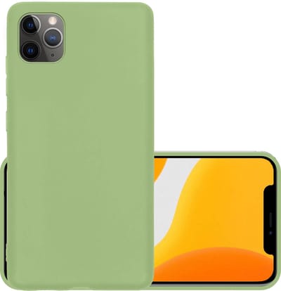 Hoesje - Geschikt voor Apple iPhone 11 Pro Max - Sterk & Shockproof - Hoes Cover - Siliconen Case - Groen
