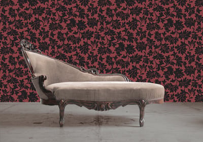 Dutch Wallcoverings Vliesbehang bladeren - rood