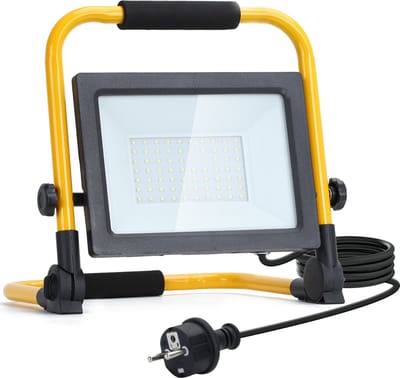 Aigostar 13VRS - LED Werklamp - Bouwlamp - IP44 Spatwaterdicht - 50W - 4500lm - 6500K Daglicht wit - incl. 1.8m Aansluitstekker
