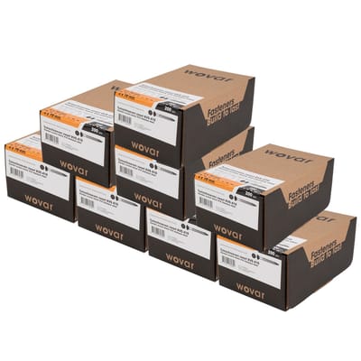Potdekselschroeven Zwart RVS 410 4 x 70 mm Torx 20 Deeldraad | 1600 Stuks