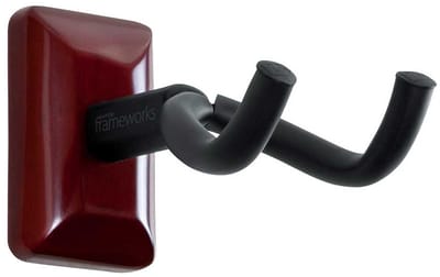 Gator Frameworks GFW-GTR-HNGRCHR Guitar Hanger Gitaar Muurbeugel Cherry/Kersenhout