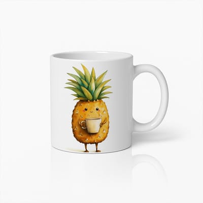 Schattige Ananas Koffiemok - Schattige Cartoon Ananas Met Koffie - Perfect Cadeau Voor Fruktliefhebbers & Koffiefans