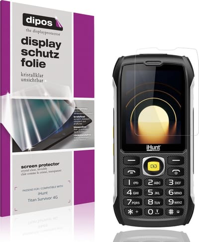 dipos – 4x Beschermfolie geschikt voor iHunt Titan Survivor 4G | Krasbestendige & heldere Screenprotector Ultra-Thin