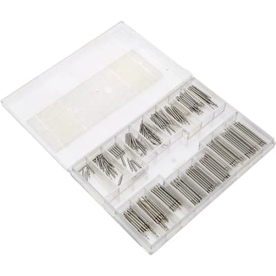 270 Pièces Barrette à Ressort pour Bracelet de Montre en Acier Inoxydable 8 25mm Jeux d'Anneaux pour Bracelet de Montre white