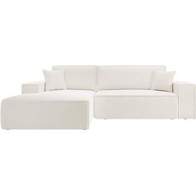 Hoekbank met slaapfunctie Galine New links bouclé | NADUVI Collection