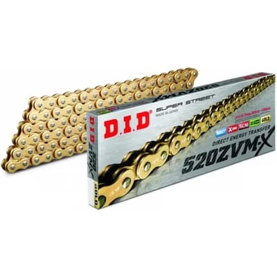 Motorfiets rolketting D.I.D 520Zvm-X(G&G) X 114 Mail. Zj
