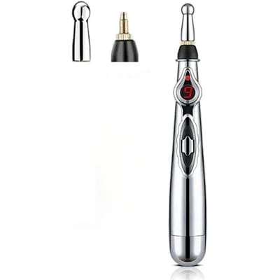 2/3/5 Koppen Elektronische Acupunctuurpen Veilige Acupunctuur Elektrische Massagepen 9e Versnelling Meridiaan Energie Meridiaanpen Nek black