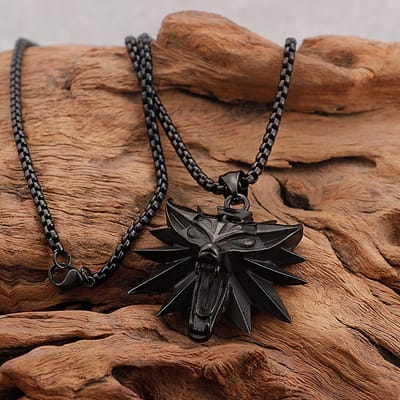 Power-8®: Stoere Vintage Wolf Hoofd Hanger Ketting - Wolf Ketting - Perfect voor Mannen en Jongens - Hip Hop, Biker, Geralt Van Rivia en Slavische Viking Sieraden