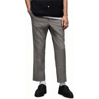 AllSaints Aneida Trouser Brown Maat: W28 | Tailored Broeken Outlet | Heren | Beige