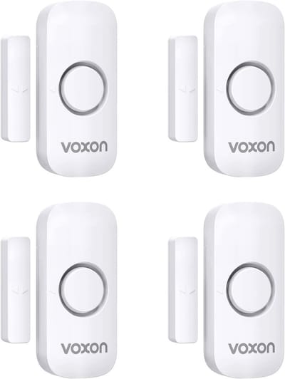 Draadloze Deuralarm en Raamalarm - 2-in-1 Beveiligingssysteem voor Thuis, Hotel, Garage en Zwembad (4-Pack)