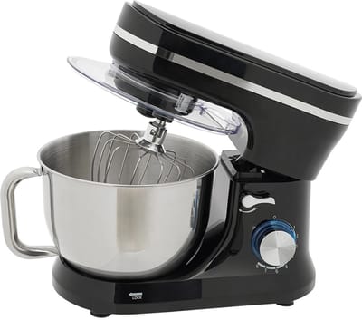 DIMICO - Mixer - Keukenmachine - Keukenmixer met Mengkom - 4,5L - RVS - 1000W - 8 Snelheden - Inclusief Deeghaak, Garde en Klopper