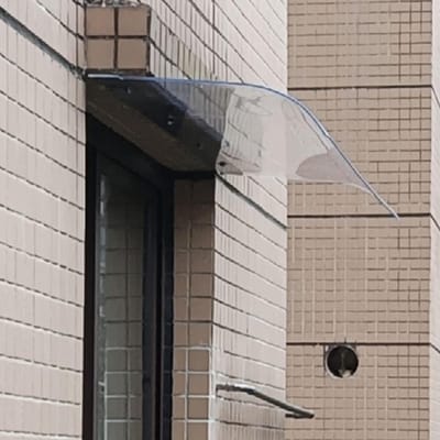 Regenhoes Buiten - Overkapping Deur - Bescherming Huis - Geluidsisolerend Materiaal - 3.5mm Dik - Transparant