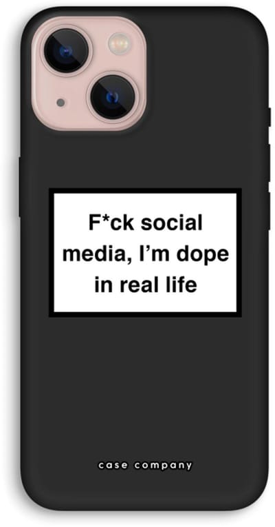 Case Company® - Hoesje geschikt voor iPhone 13 hoesje - I'm dope - Biologisch Afbreekbaar Telefoonhoesje - Bescherming alle Kanten en Schermrand