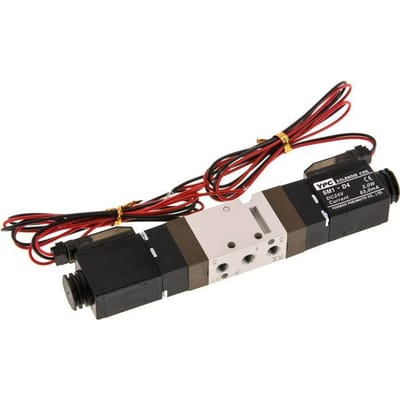 5/2 M5 Bi-Stabiel Magneetventiel 24V DC 1.5-10bar/21.0-140psi 2-polige Stekker YPC