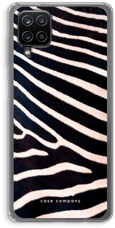 Hoesje geschikt voor Samsung Galaxy A12 hoesje - Zebra - Soft Cover Telefoonhoesje - Bescherming aan alle Kanten en Schermrand