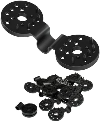 JHUBERS- Zonnescherm Clips 30 Stuks - PE Materiaal - UV Behandeld - Anti Vogel Netting - Tuin Accessoires - Zwart 4,13 Inch - Netclips