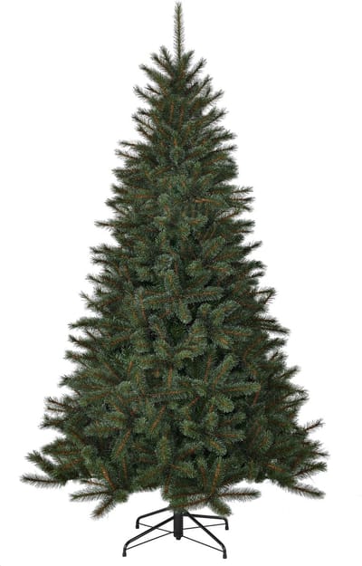 Black Box Trees Toronto Kunstboom h230xd140cm - Kerstboom met Realistische Frosted Naaldtips - Kerstversiering voor Binnen - Scharnierconstructie voor Snelle en Eenvoudige Opbouw - Groen