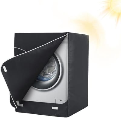 Wasmachineafdekking - Apparaatbeschermer - Apparaatbescherming - 3-zijdig waterdicht - 69 x 84 x 99 cm - Zwart