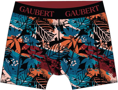 6 stuks GAUBERT® Heren Katoenen Boxershorts | premium herenondergoed | maten M - XXL | Thema: Tropical Leaves