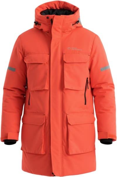 OMBRE Jas - Lange Mouw - Rits - Effen Oranje S