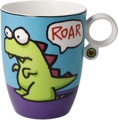 Goebel - Ed Heck | Koffie / Thee Mok Roar | Beker - porselein - 400ml - 2 stuks