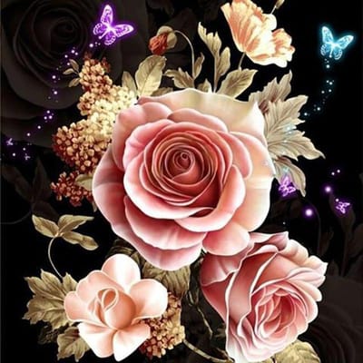 5D Diamond Craft schilderij bloeiende rozen Diy diamant borduurwerk Diamond Wall Art Decor 30x30CM