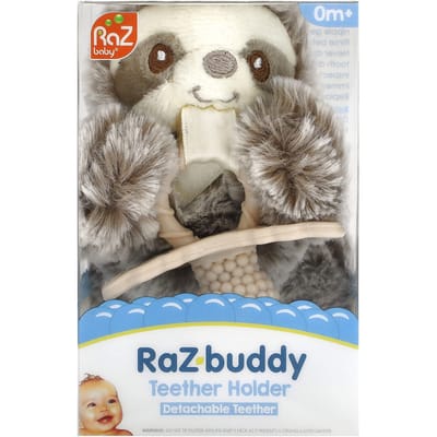 RaZbaby, RaZ-Buddy, Porte-tither, Tither détachable, 0 mois et plus, paresseux, 1 pièce