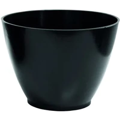 Toolland Gipsbeker, kunststof, rond, zwart, 0.75 liter