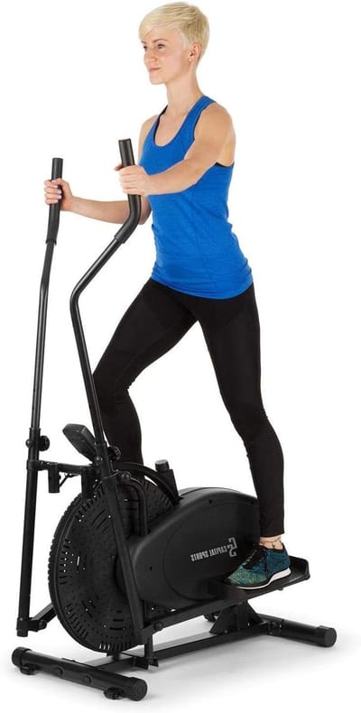 Crosstrainer - Hometrainer Elliptical - Cardiotraining Thuis - Gewrichtsvriendelijke Elliptische Beweging - Max 100kg - Zwart