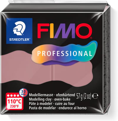FIMO professional - ovenhardende boetseerklei - blok 57 gr - antiek rose