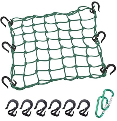 Bungee Net 15"x15" Uitbreidbaar tot 30"x30" met Dikkere Haken