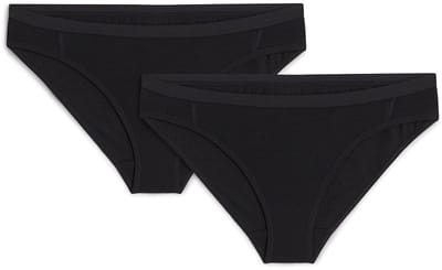 Icebreaker Merino 150 Siren Bikini Slipje 2 Eenheden Zwart XS Vrouw