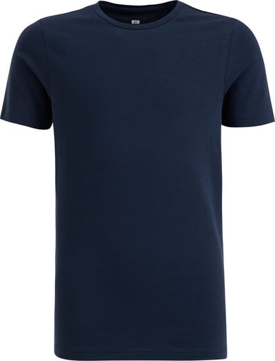 WE Fashion Jongens basic T-shirt met ronde hals van katoenmix