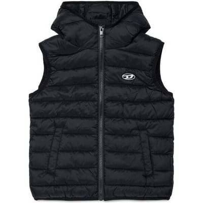 Herenvest met capuchon zwart