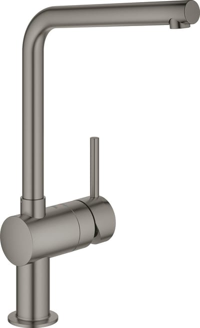 GROHE Minta keukenkraan - hoge draaibare uitloop - Brushed Hard graphite (mat antraciet)