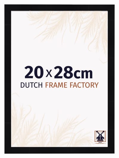 Fotolijst 20x28 cm - MDF - Zwart Hoogglans - Praag