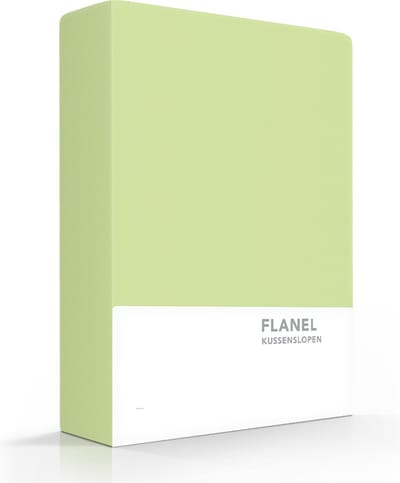 Zavelo Flanel kussenslopen Limoen (set van 2)-60 x 70 cm (standaard)