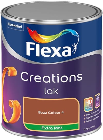 Flexa - Creations Lak Extra Mat - Buzz Colour 4 - Mengverf - 750 Ml