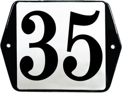 Emaille huisummer model oor - 35