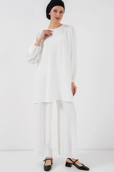 Tuniek & Wijde Broek Twee-Delige Coördinatie Set