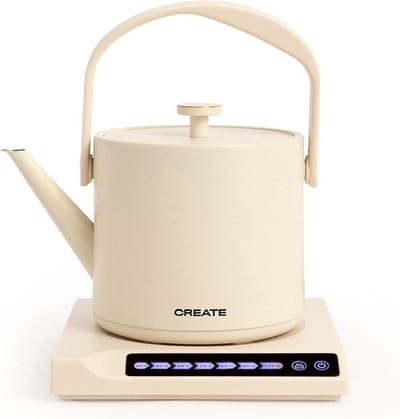 CREATE - Elektrische waterkoker 0,5 l met temperatuurregeling - Gebroken wit - HATTORI