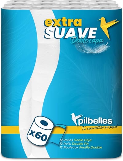 Toiletpapier 2-laags - WC papier - Dagelijks gebruik - Zacht en resistent - 60 Rollen