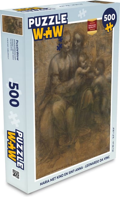 Puzzel Maria met kind en Sint-Anna - Leonardo da Vinci - Legpuzzel - Puzzel 500 stukjes