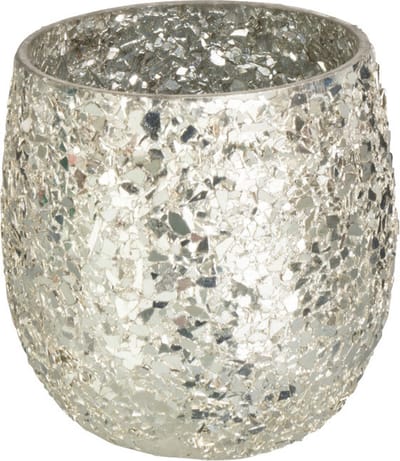 J-Line kaarshouder Glinstering - glas - goud - small